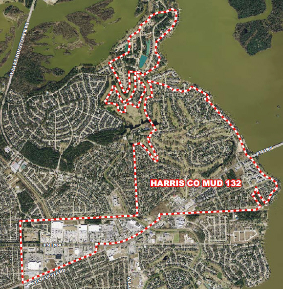 Houston Water District Map Hcmud 132 Map